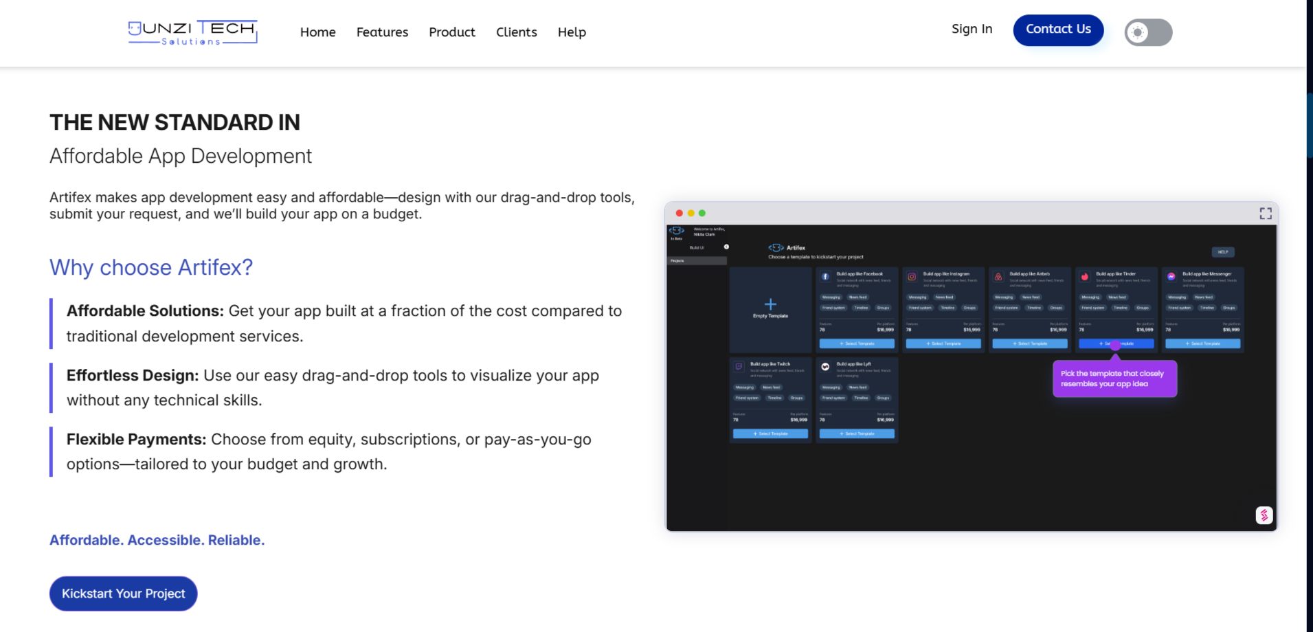 Разработка платформы для доступного создания мобильных приложений
